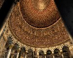 Inside dome of rock