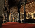 Inside dome of rock