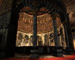 Inside dome of rock